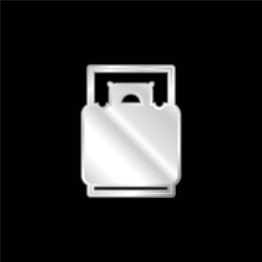 Bed Top View gümüş kaplama metalik simge