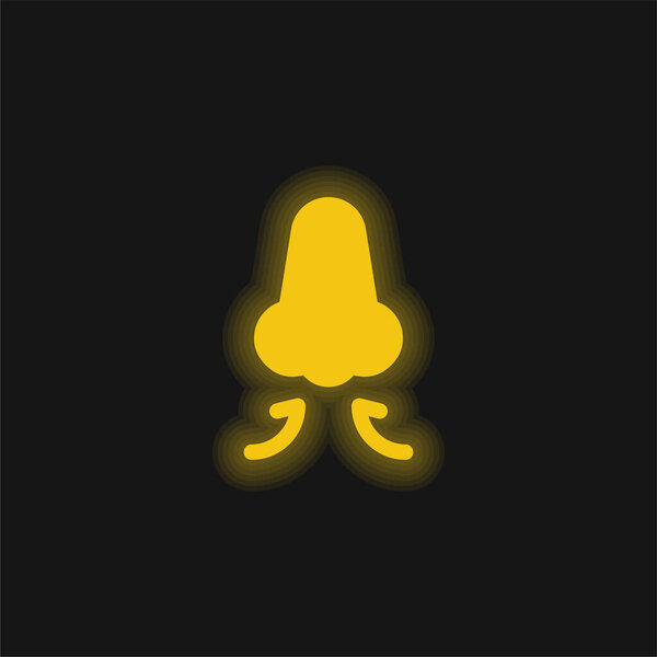 Дыхание в желтом перчаточном неоне