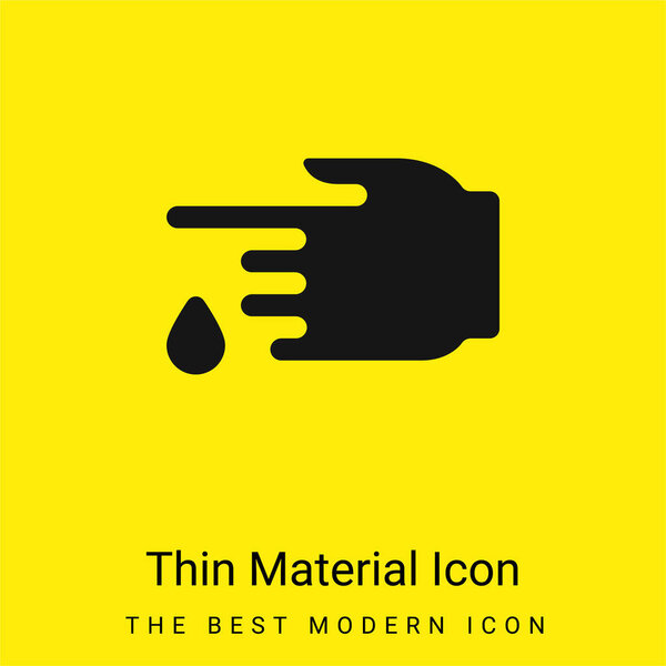 Blood minimal bright yellow material icon