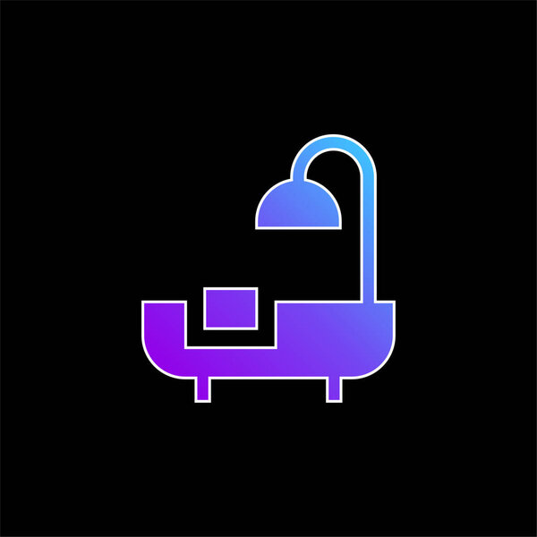 Bath blue gradient vector icon