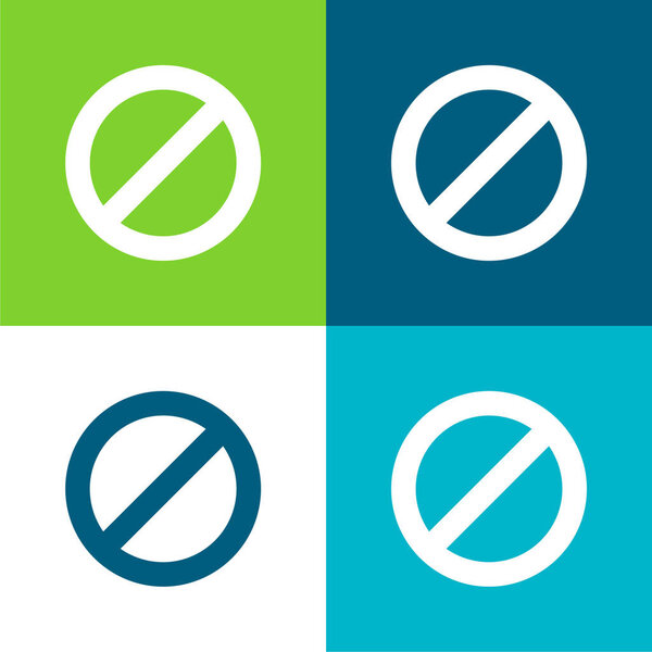 Четырехцветный минимальный набор значков