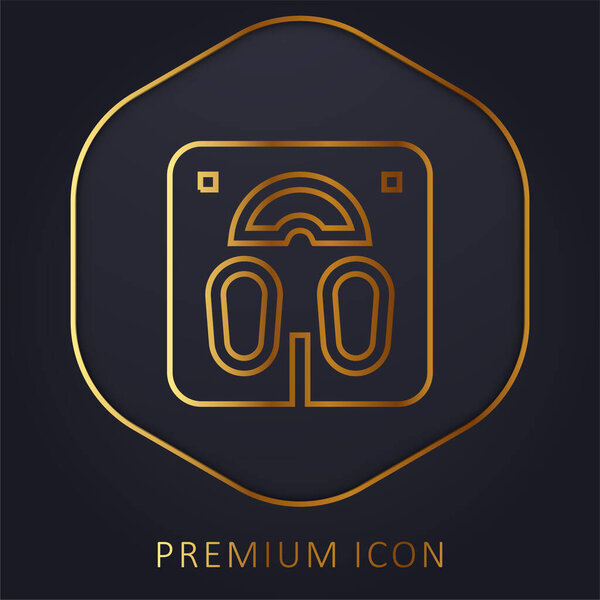 Логотип или значок золотой линейки Body Scale