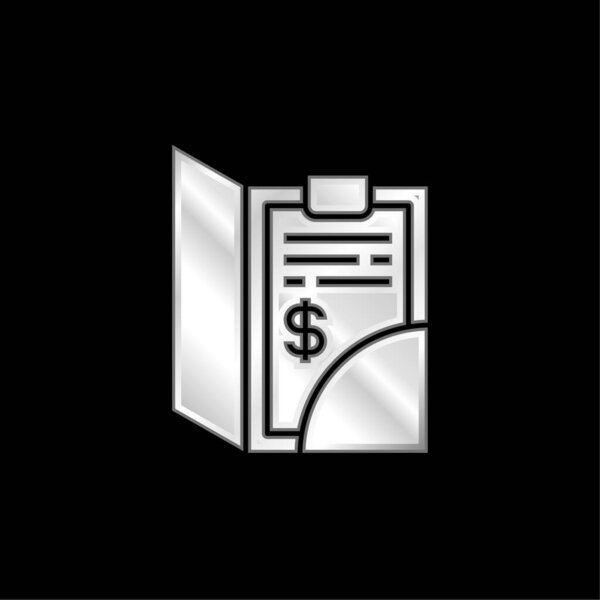 Покрытый серебром металлический значок