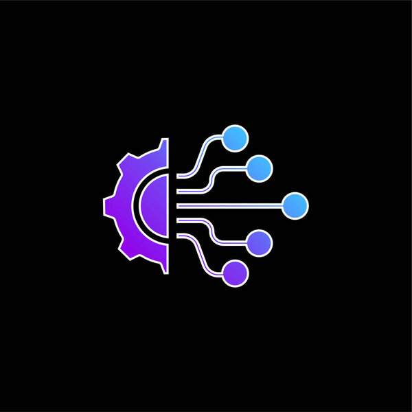 Иконка синего градиента