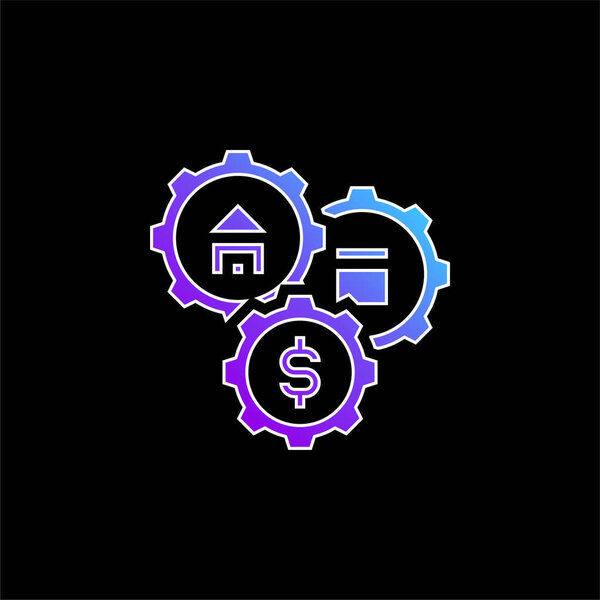 Assets blue gradient vector icon