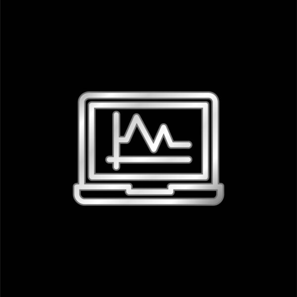 Серебристый металлический значок