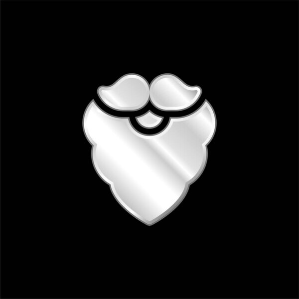 Серебристая икона с бородой