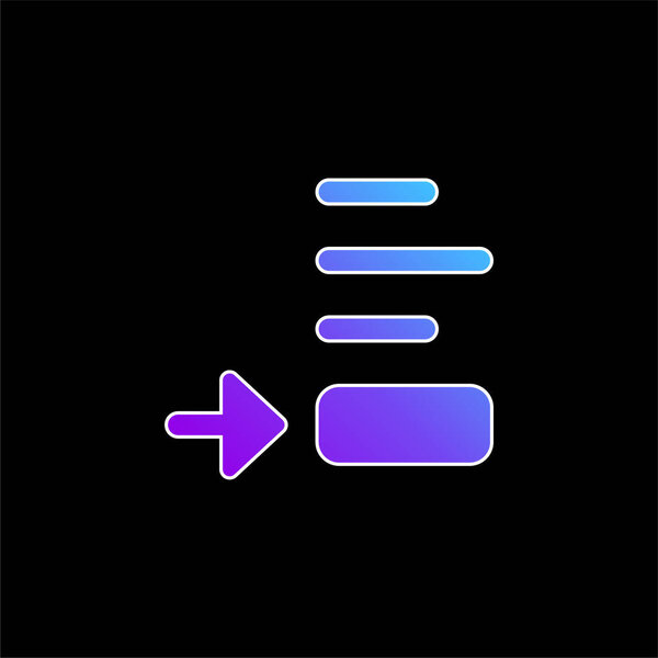 Значок голубого градиента