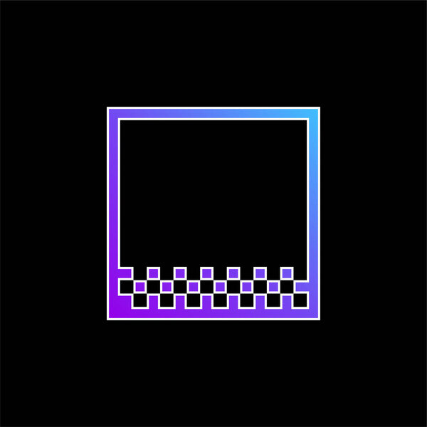 Bottom Margin blue gradient vector icon