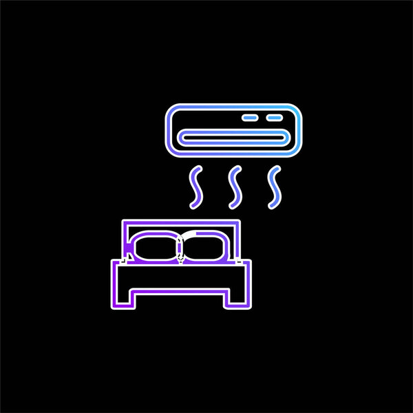 Кондиционированный голубой вектор градиента