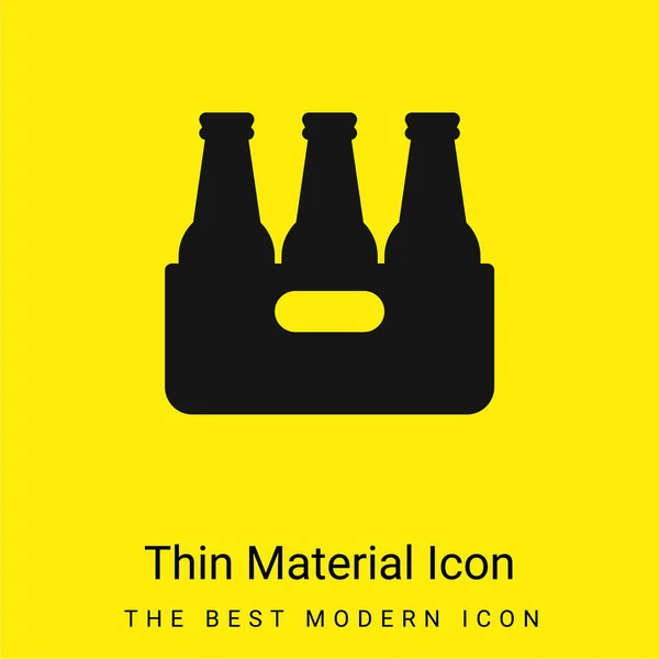 啤酒最小亮黄色的物质图标 — 图库矢量图片