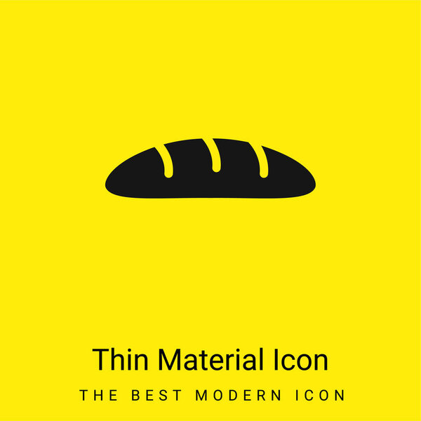 Хлеб минимальный ярко-желтый значок материала