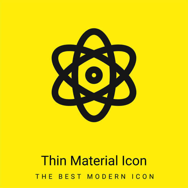 Atomic Energy minimal bright yellow material icon
