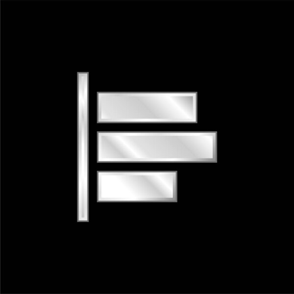 Выровнять серебряную иконку слева