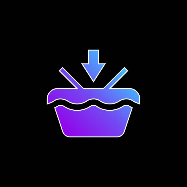 Add To Basket blue gradient vector icon