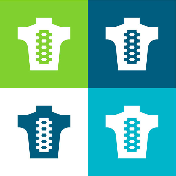 Четырехцветный минимальный набор иконок