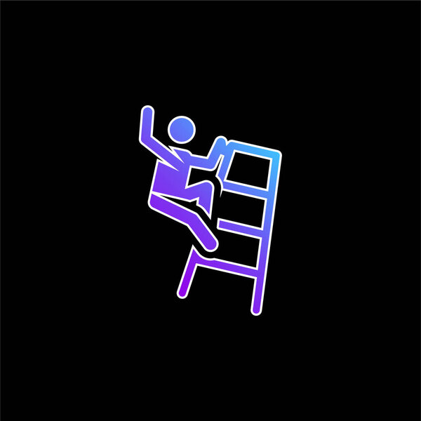 Accident blue gradient vector icon