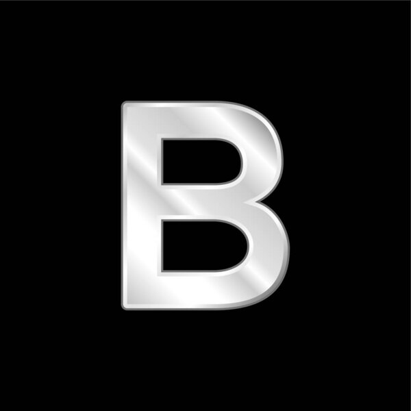 Серебристый металлический значок