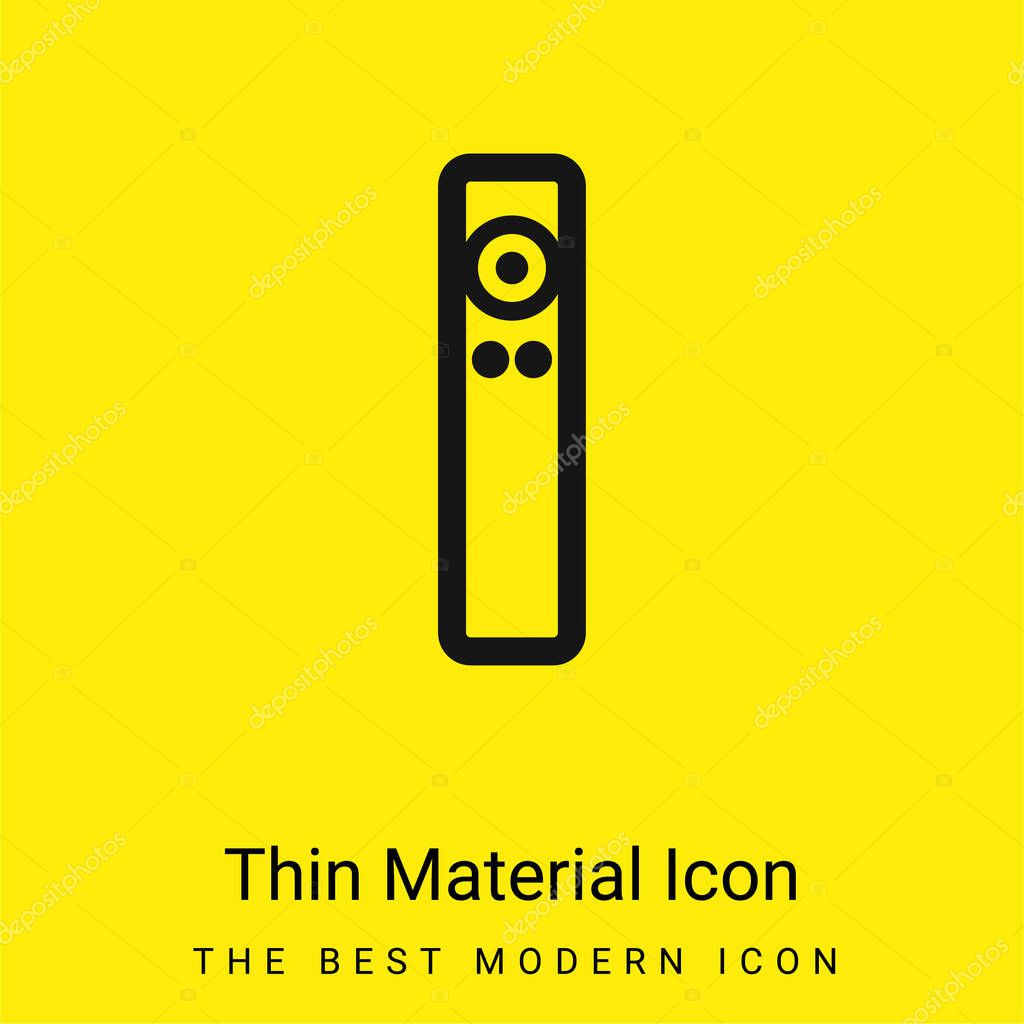 Apple Remote minimal bright yellow material icon