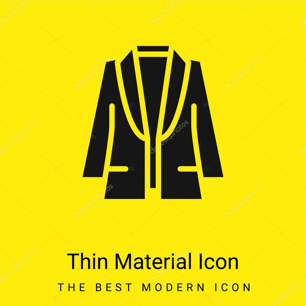 Blazer minimal bright yellow material icon