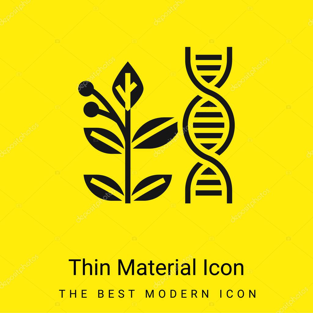Biology minimal bright yellow material icon