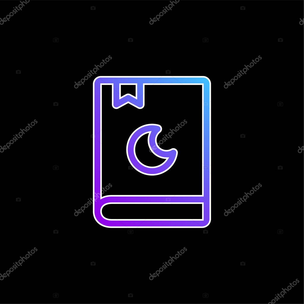 Baby Book blue gradient vector icon