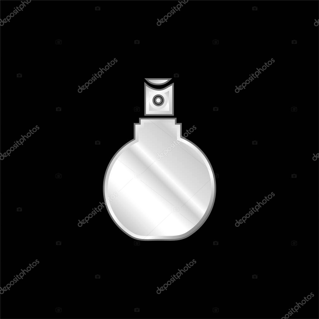 Bathroom Spray Bottle silver plated metallic icon