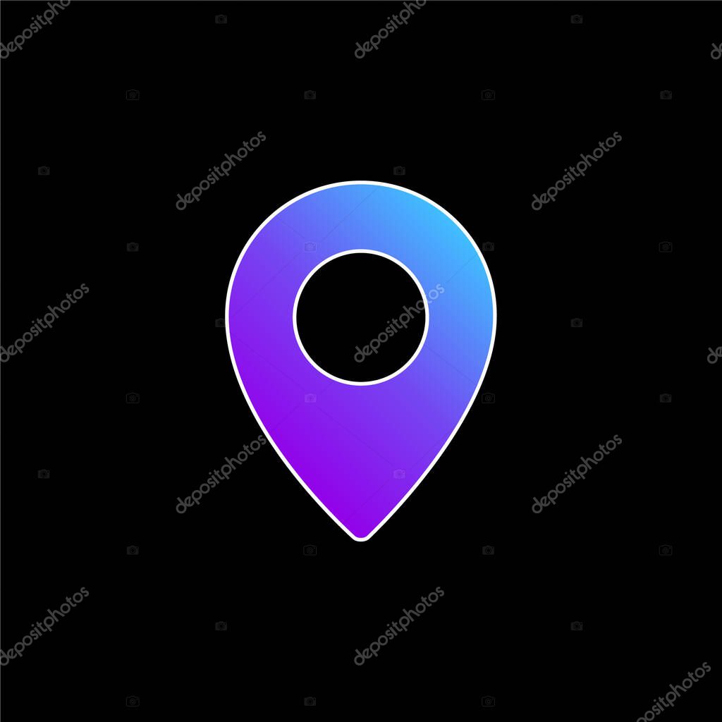 Black Placeholder Variant blue gradient vector icon