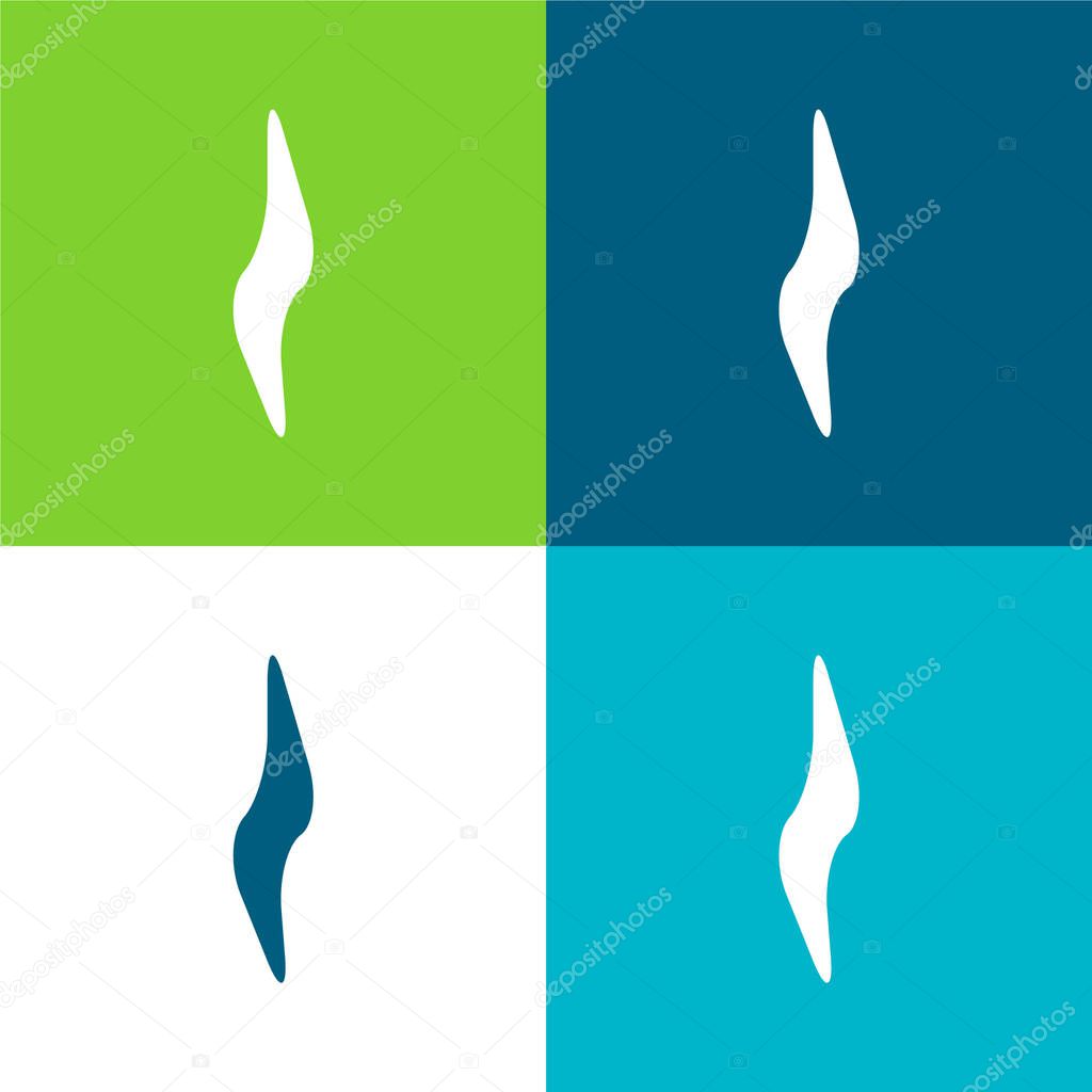 Beam Electricity Flat four color minimal icon set