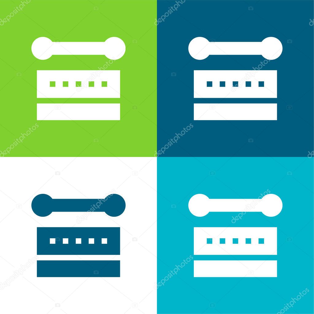 Bodhr n Flat four color minimal icon set