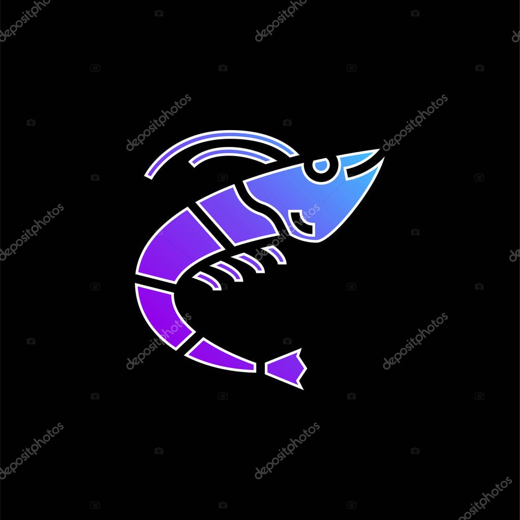 Animal blue gradient vector icon