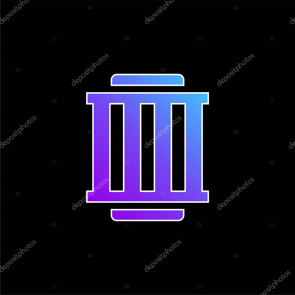 Air Filter blue gradient vector icon