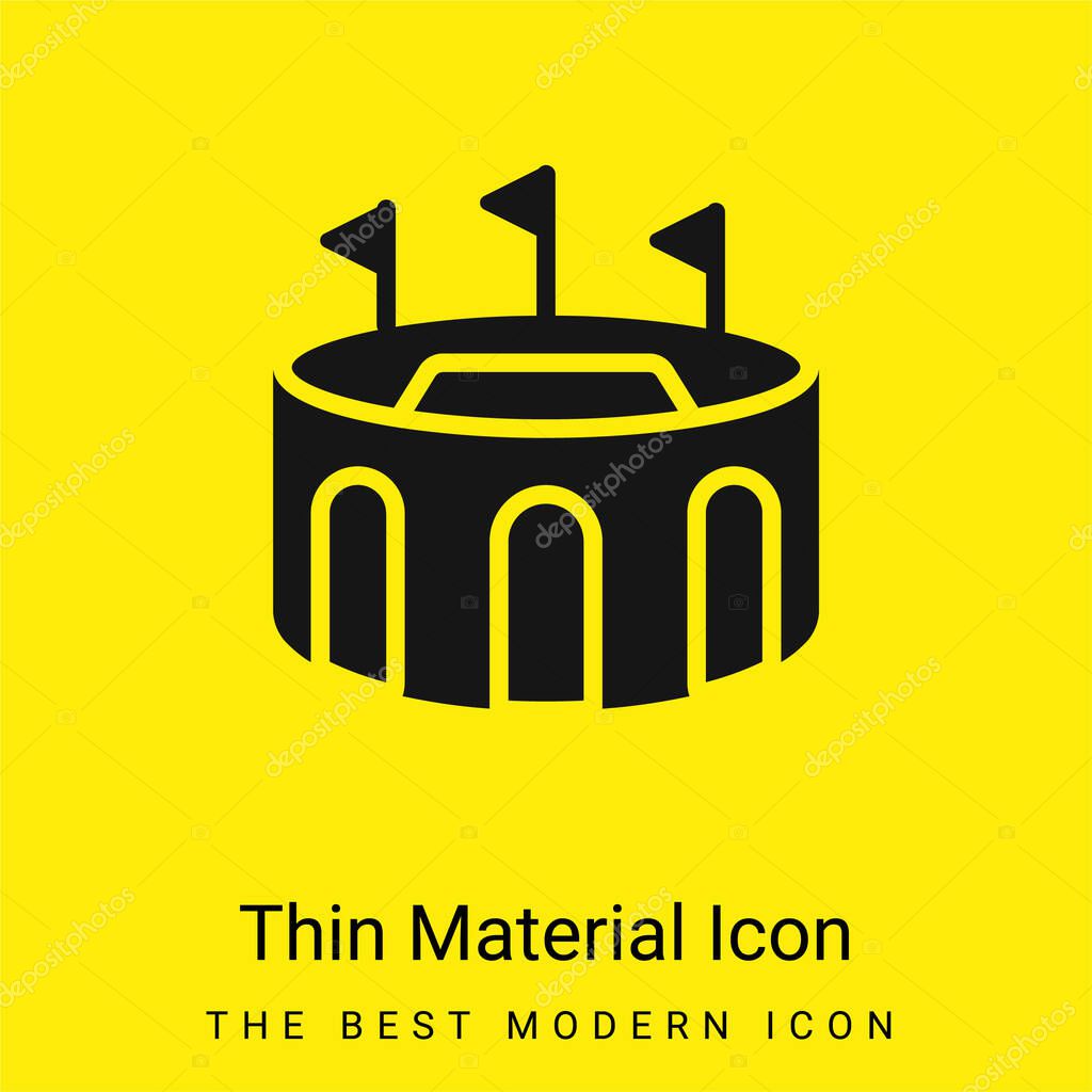 Arena minimal bright yellow material icon