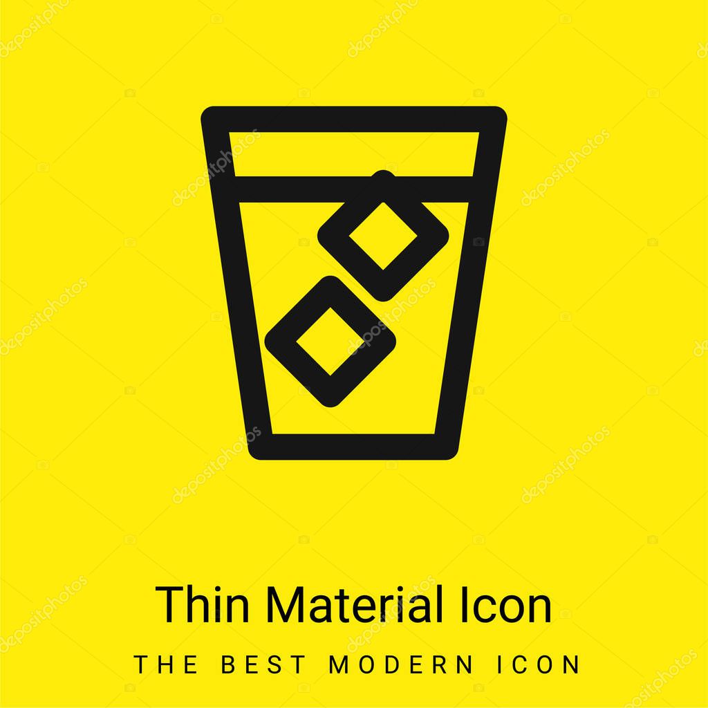 Big Spirit minimal bright yellow material icon