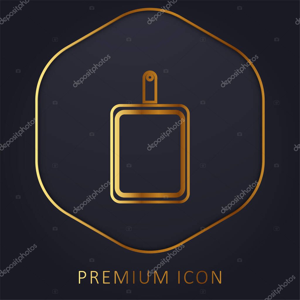 Board golden line premium logo or icon