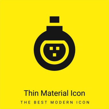 Antidote minimal bright yellow material icon clipart