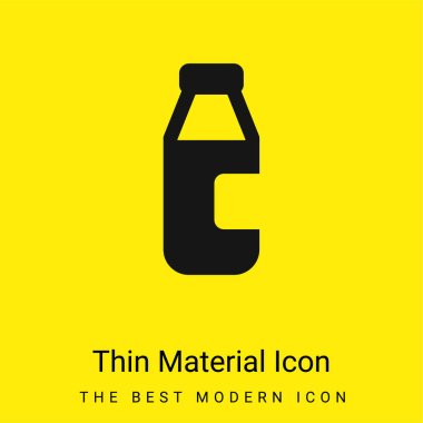 Bottle Of Milk minimal bright yellow material icon