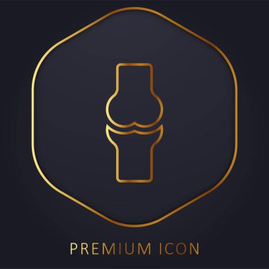 Bone golden line premium logo or icon clipart