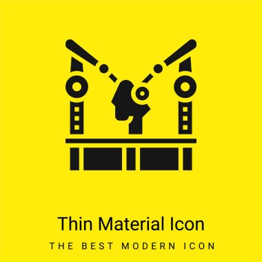 Assembly Machine minimal bright yellow material icon
