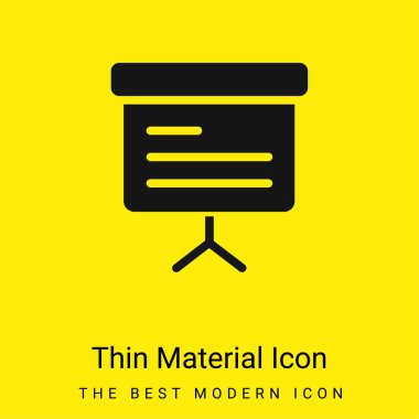 Karatahta en az parlak sarı madde simgesi