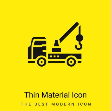 Breakdown minimal bright yellow material icon clipart