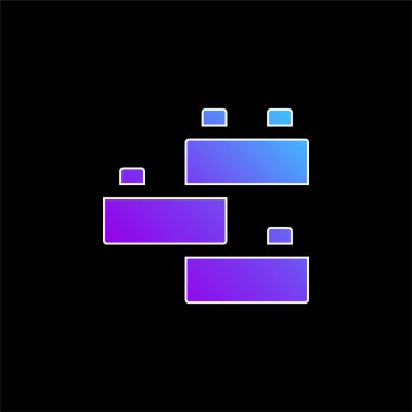 Tuğla mavi gradyan vektör simgesi