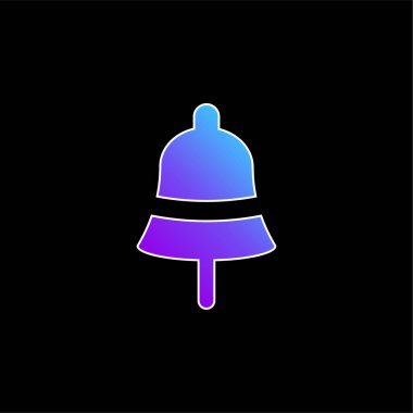 Çan mavisi gradyan vektör simgesi