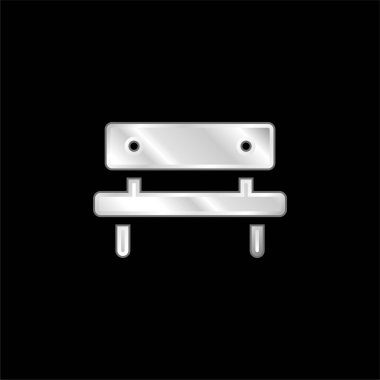 Gümüş kaplama metalik simge