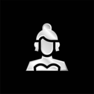 Aktris gümüş kaplama metalik simge