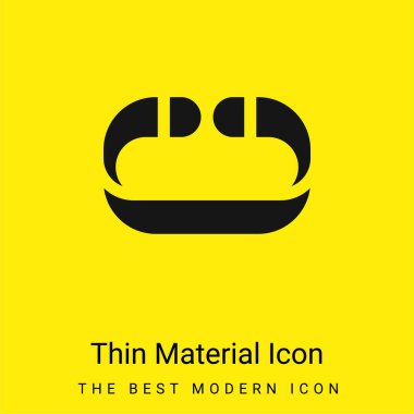 Asgari düzeyde parlak sarı malzeme simgesi tak