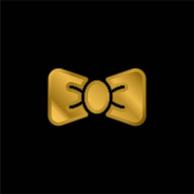 Baş Bağlama Altın Kaplama Metal Simge veya logo Vektörü