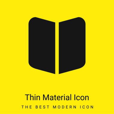 Book Black Opened Symbol minimal bright yellow material icon