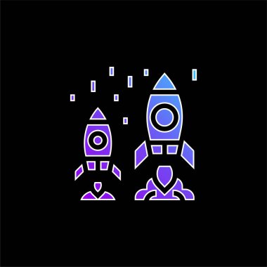 Advantage blue gradient vector icon