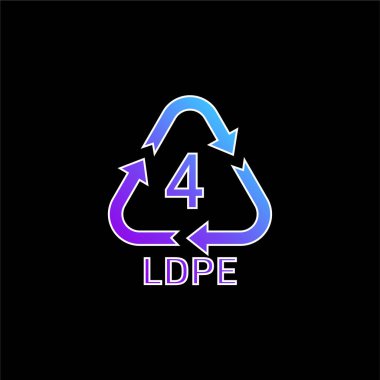 4 LDPE blue gradient vector icon